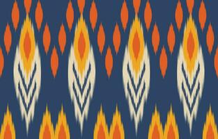 Ethnic abstract ikat art. Aztec ornament print. geometric ethnic pattern seamless  color oriental.  Design for background ,curtain, carpet, wallpaper, clothing, wrapping, Batik, vector illustration.