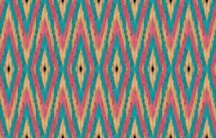 Ethnic abstract ikat art. Aztec ornament print. geometric ethnic pattern seamless  color oriental.  Design for background ,curtain, carpet, wallpaper, clothing, wrapping, Batik, vector illustration.