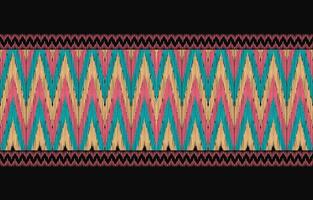 Ethnic abstract ikat art. Aztec ornament print. geometric ethnic pattern seamless  color oriental.  Design for background ,curtain, carpet, wallpaper, clothing, wrapping, Batik, vector illustration.