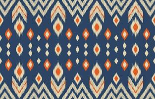 Ethnic abstract ikat art. Aztec ornament print. geometric ethnic pattern seamless  color oriental.  Design for background ,curtain, carpet, wallpaper, clothing, wrapping, Batik, vector illustration.