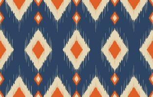 Ethnic abstract ikat art. Aztec ornament print. geometric ethnic pattern seamless  color oriental.  Design for background ,curtain, carpet, wallpaper, clothing, wrapping, Batik, vector illustration.