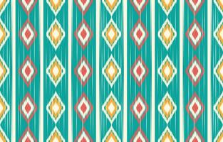 Ethnic abstract ikat art. Aztec ornament print. geometric ethnic pattern seamless  color oriental.  Design for background ,curtain, carpet, wallpaper, clothing, wrapping, Batik, vector illustration.