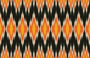 Ethnic abstract ikat art. Aztec ornament print. geometric ethnic pattern seamless  color oriental.  Design for background ,curtain, carpet, wallpaper, clothing, wrapping, Batik, vector illustration.