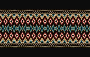 Ethnic abstract ikat art. Aztec ornament print. geometric ethnic pattern seamless  color oriental.  Design for background ,curtain, carpet, wallpaper, clothing, wrapping, Batik, vector illustration.