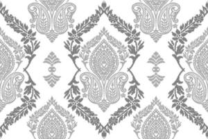 Floral vintage seamless pattern for retro wallpapers. Enchanted Vintage Flowers. Arts and Crafts movement inspired. Design for wrapping paper, wallpaper, fabrics and fashion clothes. Ikat pattern. vector