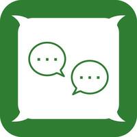 Unique Conversation Bubbles Vector Icon