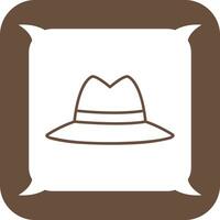 icono de vector de sombrero