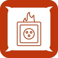 Unique Fire in Socket Vector Icon