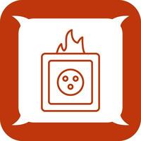 Unique Fire in Socket Vector Icon