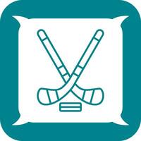 icono de vector de hockey sobre hielo