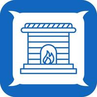 Fireplace Vector Icon