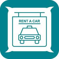 Rent a Car Vector Icon