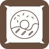 Cream Doughnut Vector Icon