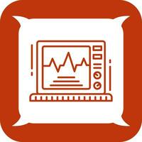 icono de vector de monitor de electrocardiograma