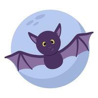 bat halloween vector illustration