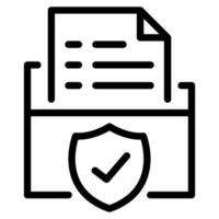 Secure Data icon vector