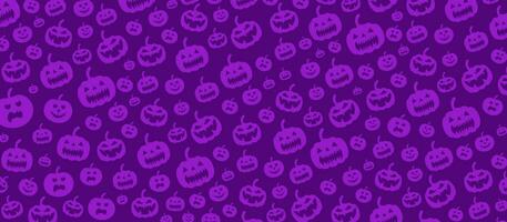 31 October happy Halloween pattern background design with pumpkins. use to background, banner, placard, party invitation card, book cover and poster design template. vector