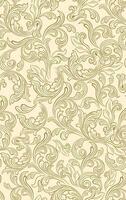 Seamless Baroque Pattern On Beige Background vector