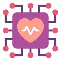 AI in Healthcare icon vector