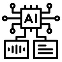 Language Processing icon vector