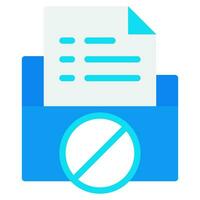 Data Breach Blocker icon vector