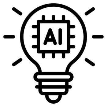 comprensión ai lo esencial icono vector