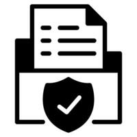 Secure Data icon vector