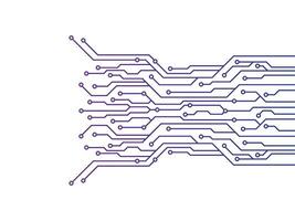 Abstract futuristic circuit board technology background. Circuit board with various technology elements. vector