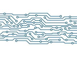 resumen futurista circuito tablero tecnología antecedentes. circuito tablero con varios tecnología elementos vector