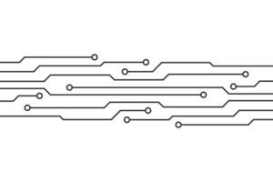 Abstract futuristic circuit board technology background. Circuit board with various technology elements vector