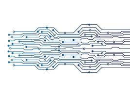 Abstract futuristic circuit board technology background. Circuit board with various technology elements. vector