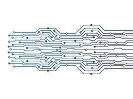 resumen futurista circuito tablero tecnología antecedentes. circuito tablero con varios tecnología elementos. vector