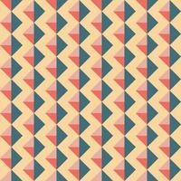 Retro colorful abstract geometric vector seamless pattern. Colorful funky repeating pattern in 60s style. Perfect for wallpapers, backgrounds, textile, fabric.