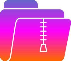 Zip Folder Vector Icon Design