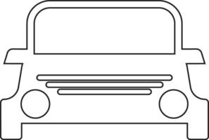 Car line icon design vector