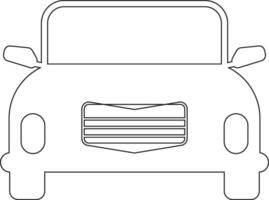 Car line icon design vector