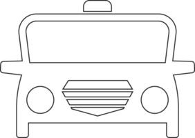 Car line icon design vector