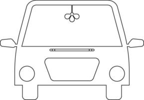 Car line icon design vector