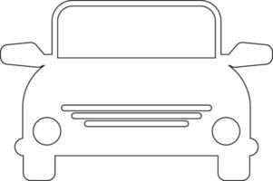 Car line icon design vector