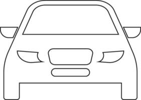 Car line icon design vector