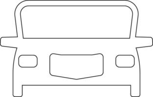 Car line icon design vector