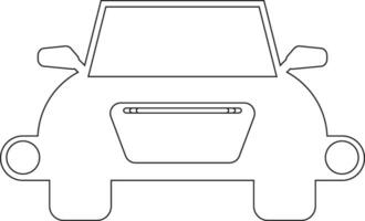 Car line icon design vector