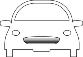 Car line icon design vector