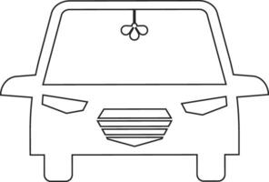 Car line icon design vector