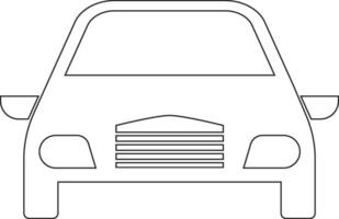 Car line icon design vector