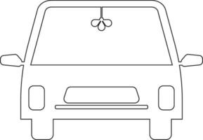 Car line icon design vector