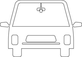 Car line icon design vector