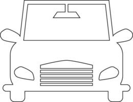 Car line icon design vector