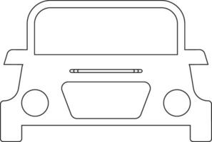 Car line icon design vector