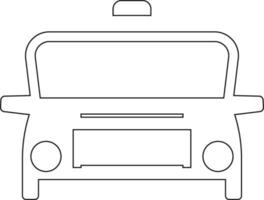 Car line icon design vector